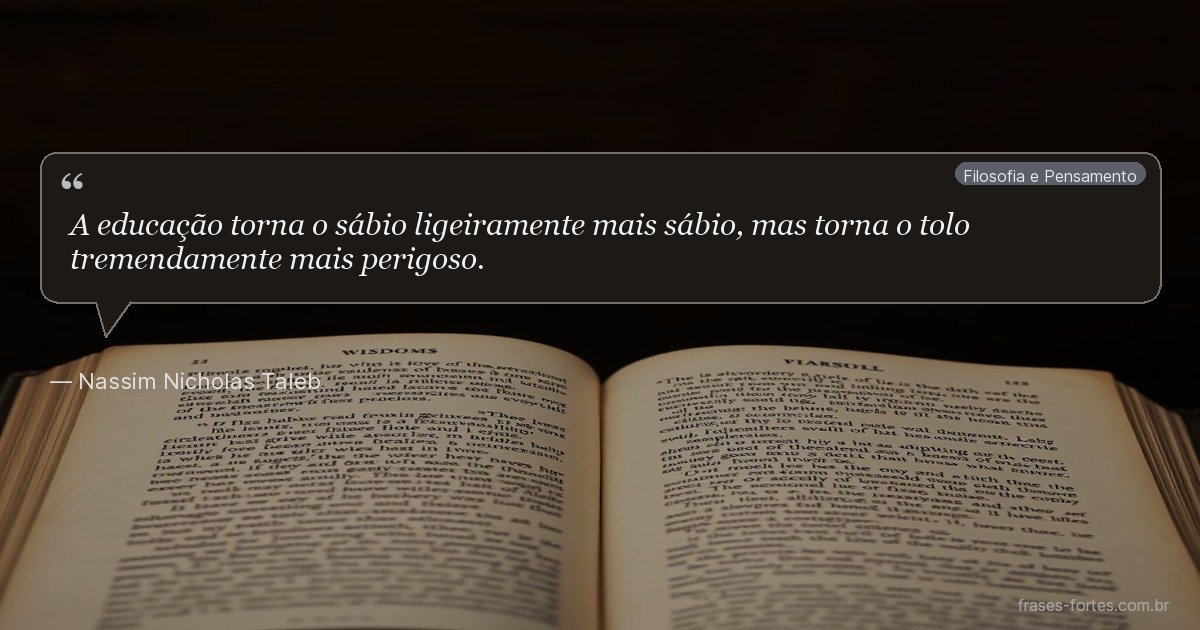 Frase de Nassim Nicholas Taleb