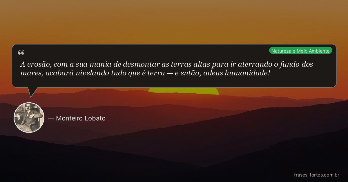 Frase de Monteiro Lobato