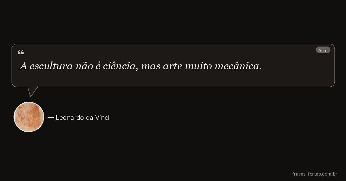 Frase de Leonardo da Vinci