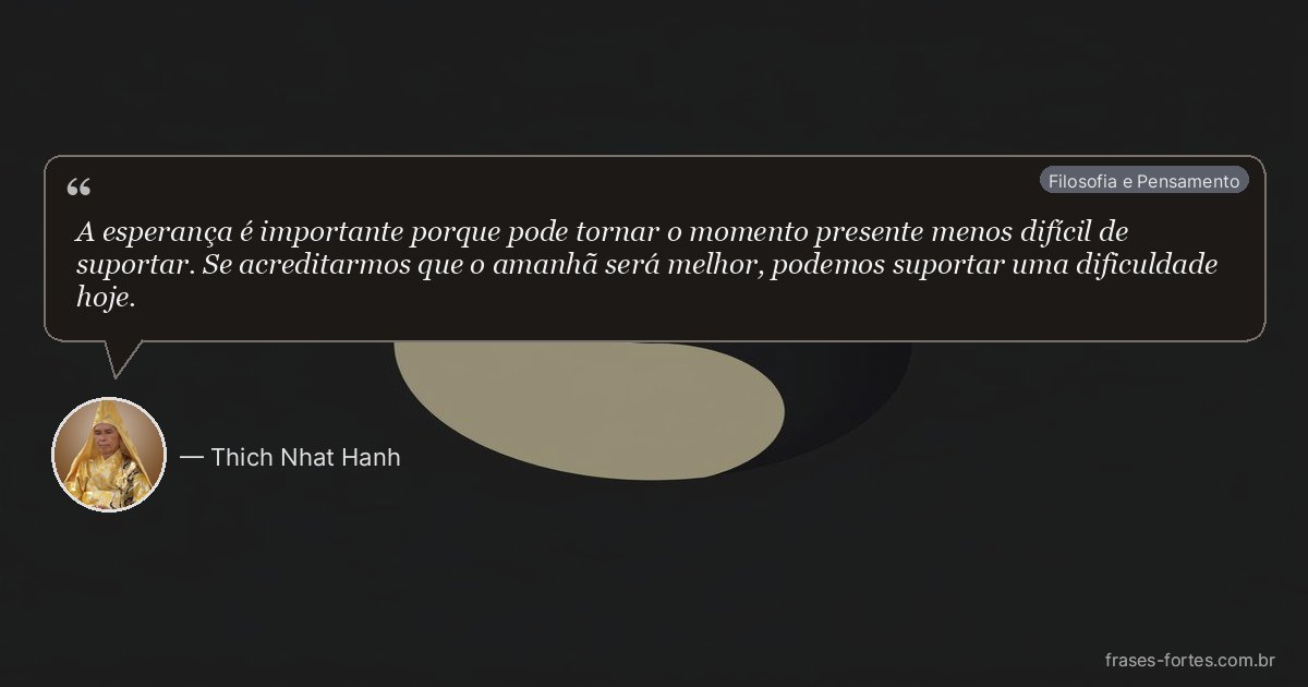 Frase de Thich Nhat Hanh