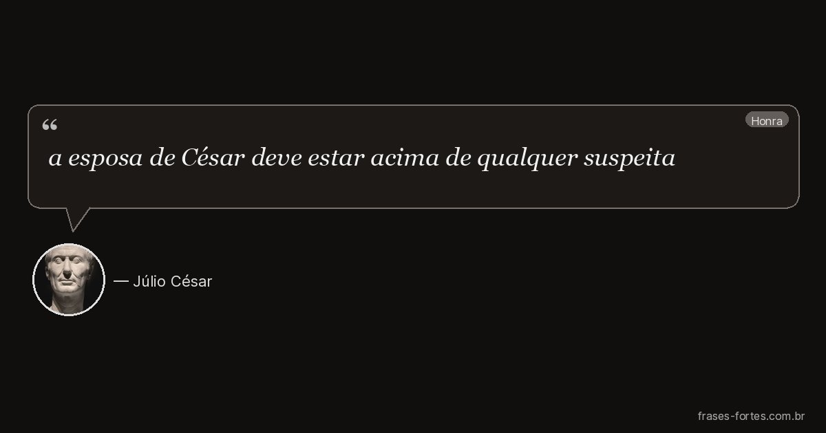 Frase de Júlio César