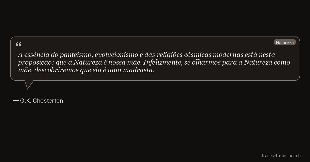 Frase de G.K. Chesterton