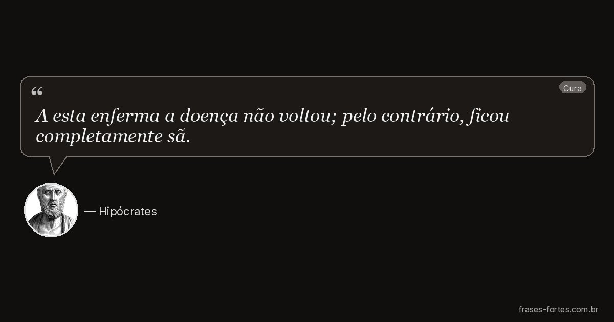 Frase de Hipócrates