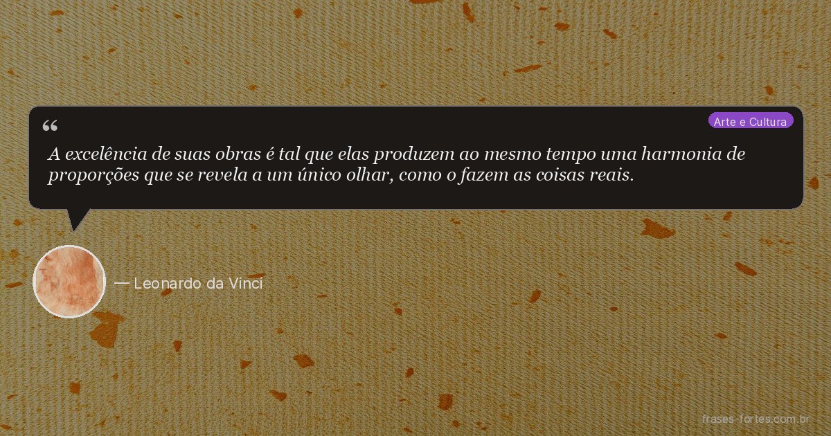 Frase de Leonardo da Vinci