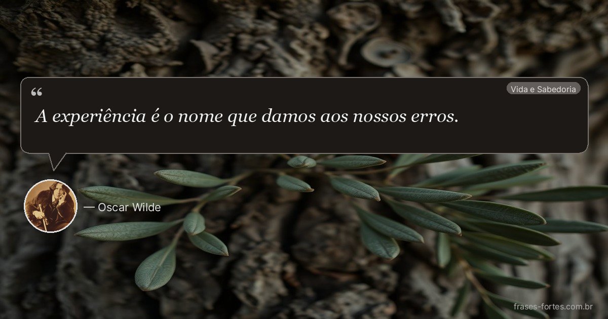 Frase de Oscar Wilde
