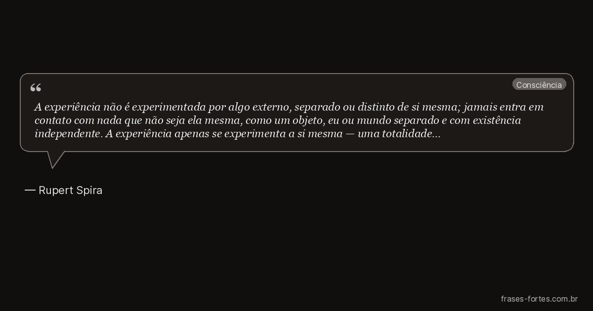 Frase de Rupert Spira