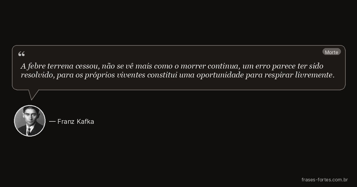 Frase de Franz Kafka
