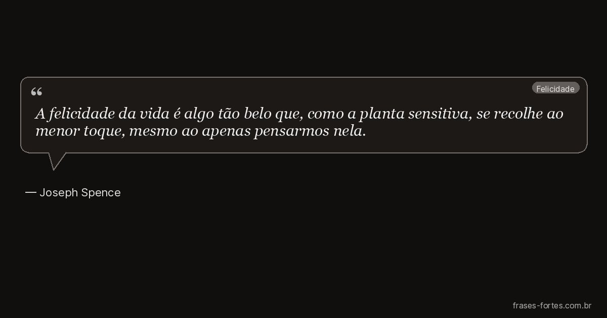 Frase de Joseph Spence