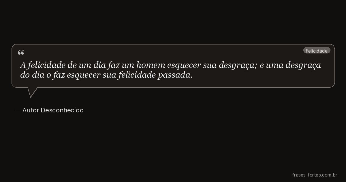 Frase de Autor Desconhecido