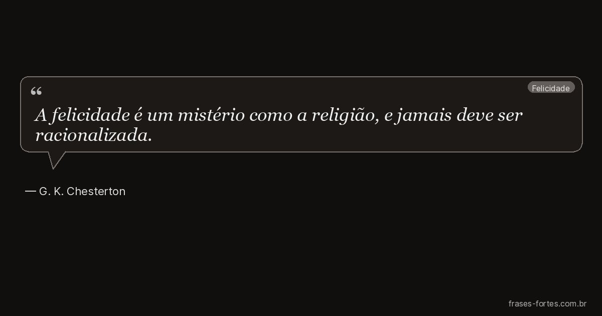 Frase de G. K. Chesterton