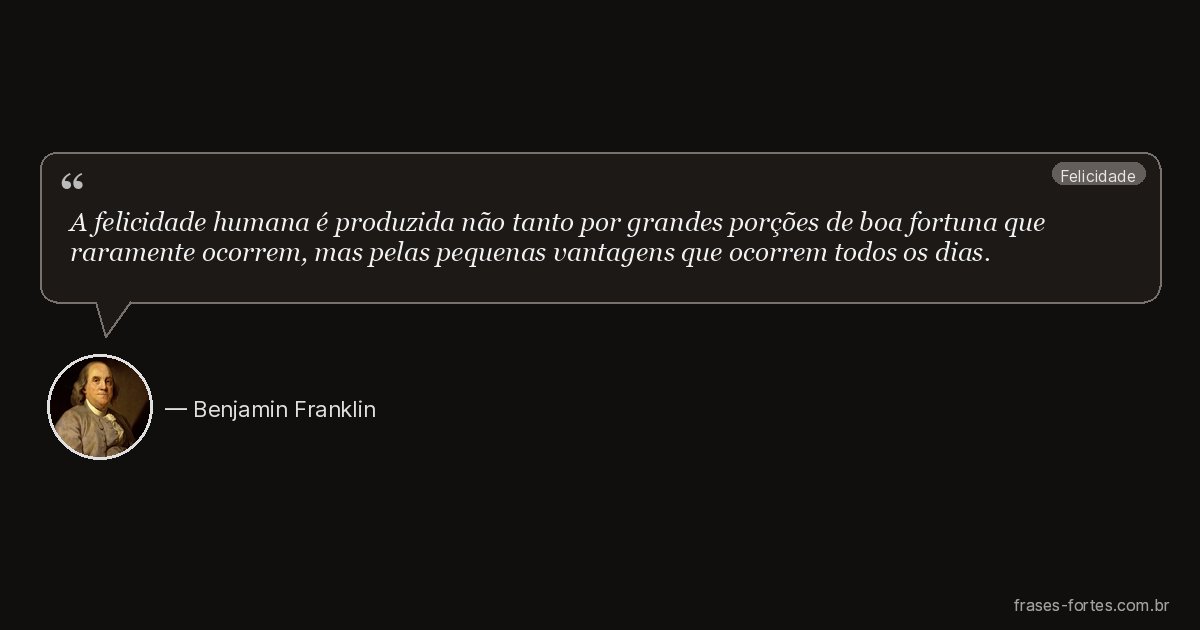 Frase de Benjamin Franklin