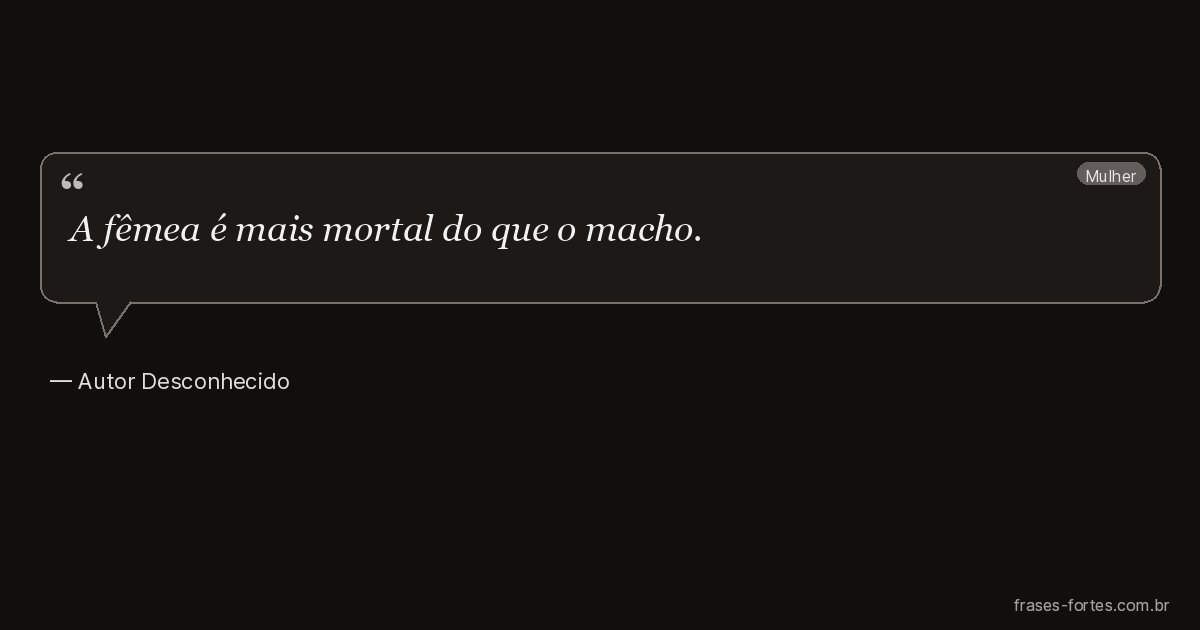 Frase de Autor Desconhecido