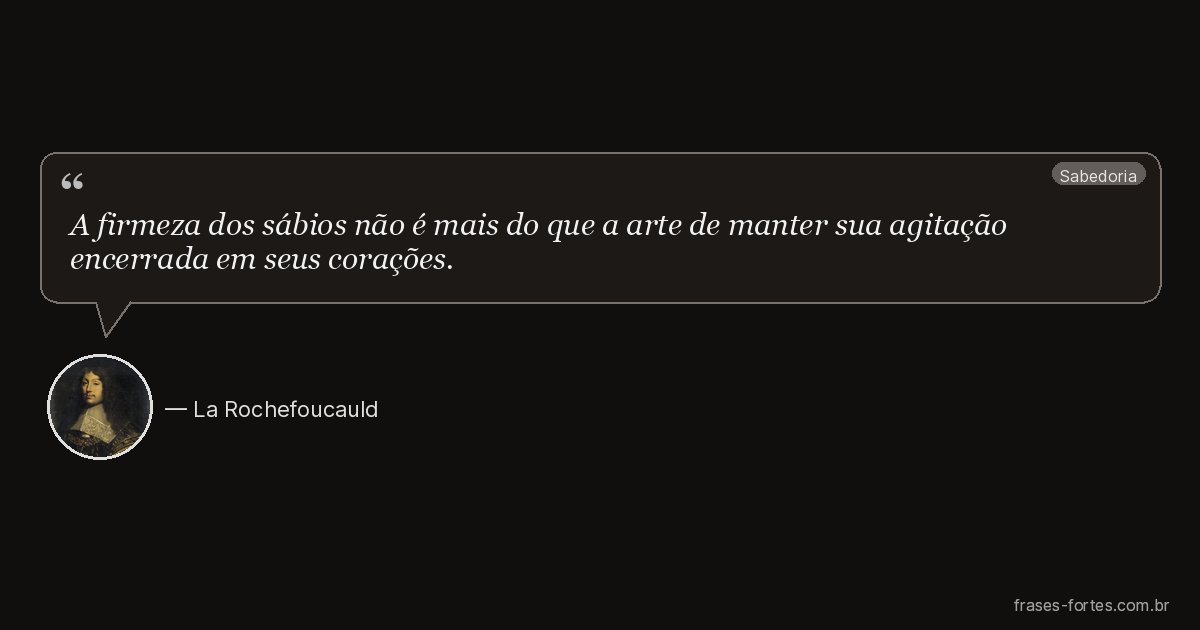 Frase de La Rochefoucauld