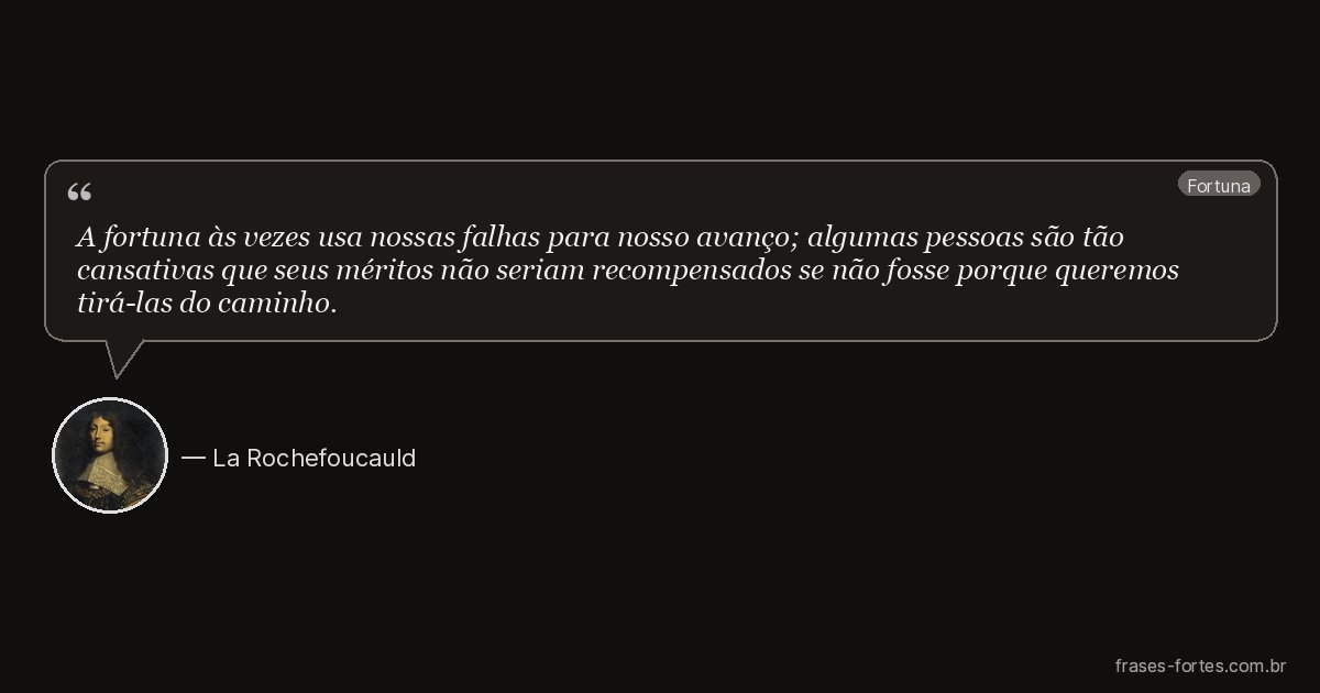 Frase de La Rochefoucauld