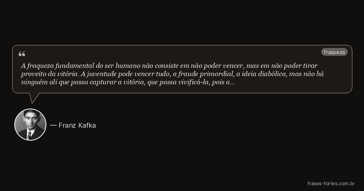 Frase de Franz Kafka