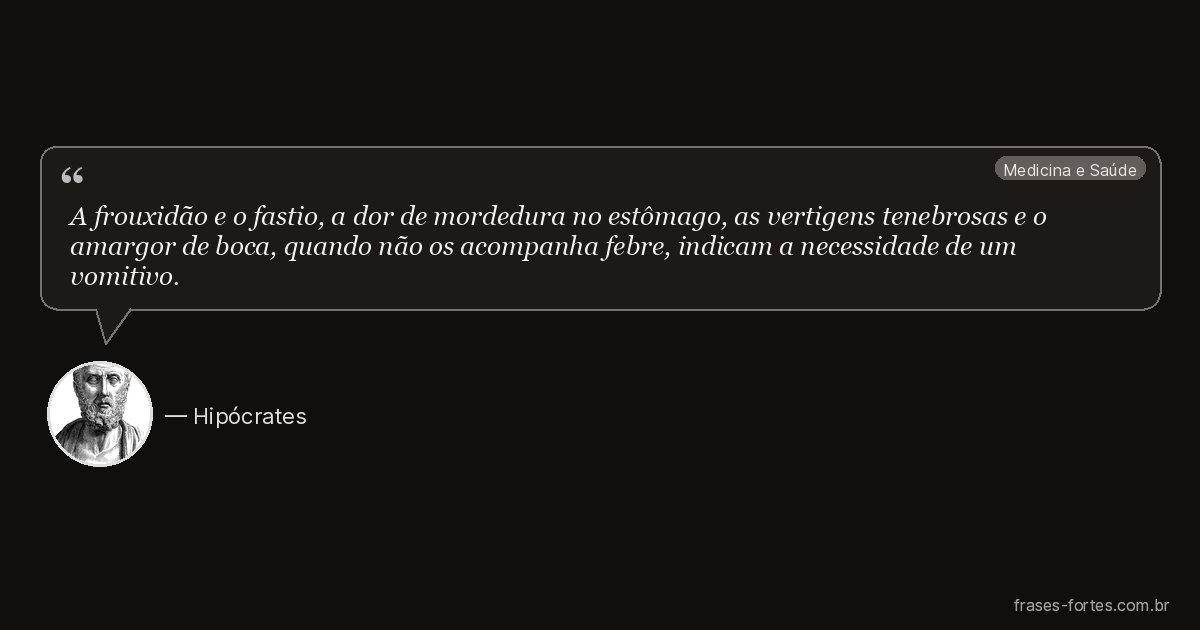 Frase de Hipócrates