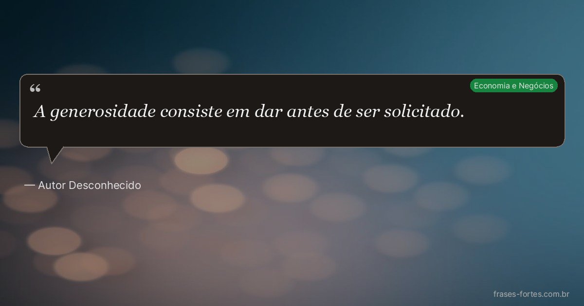 Frase de Autor Desconhecido