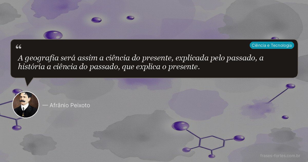 Frase de Afrânio Peixoto