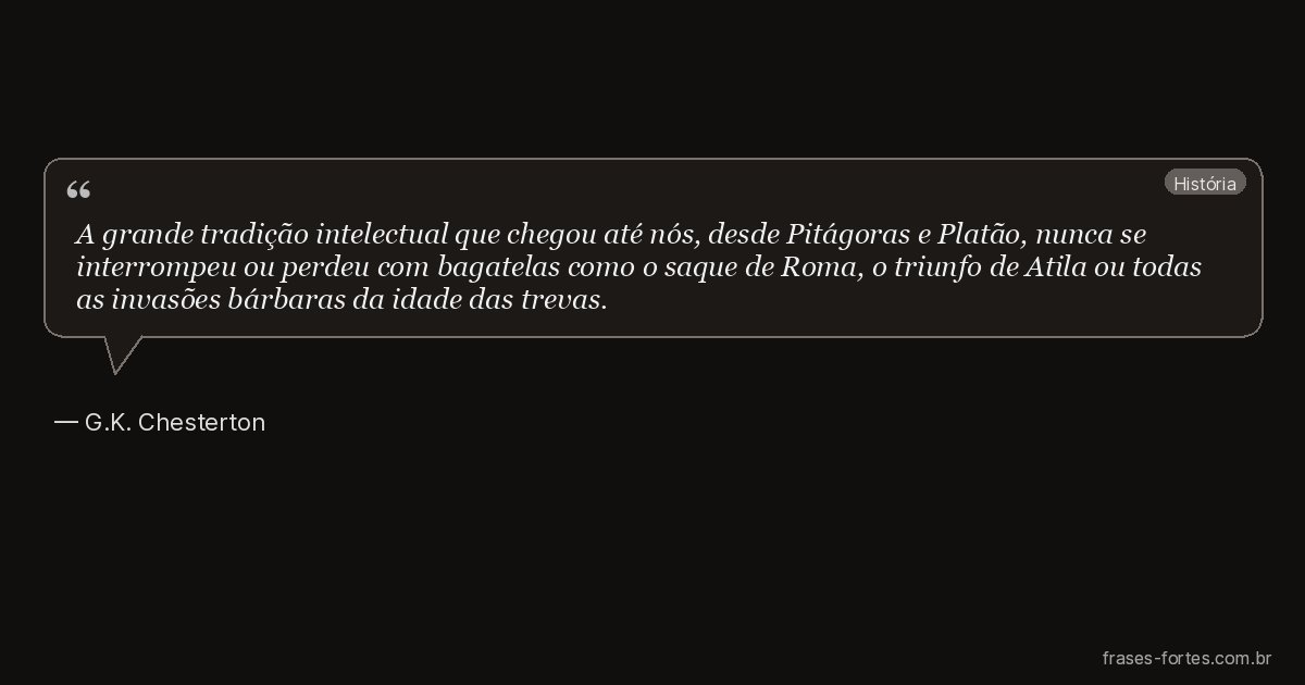 Frase de G.K. Chesterton