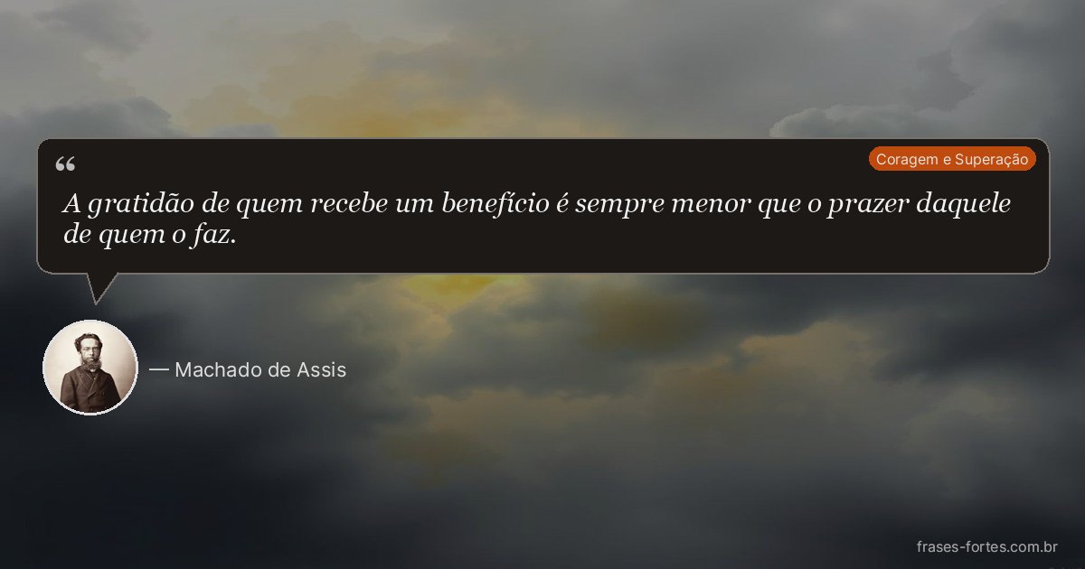 Frase de Machado de Assis
