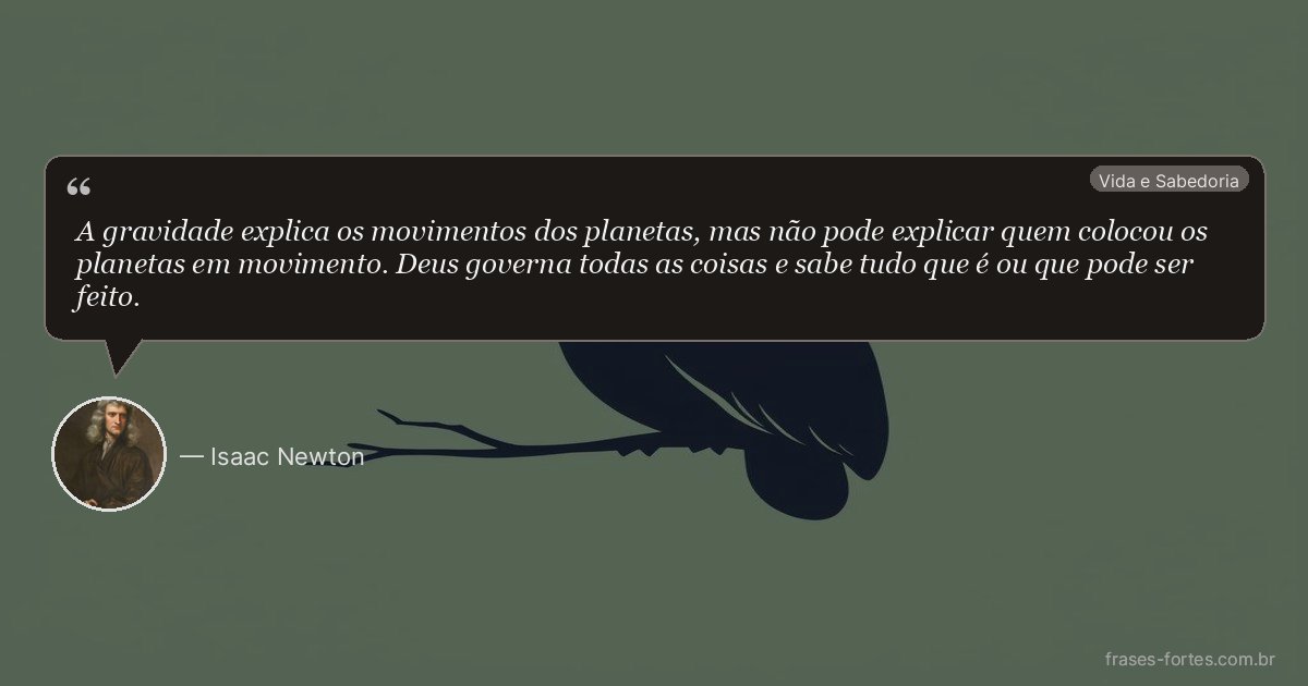Frase de Isaac Newton