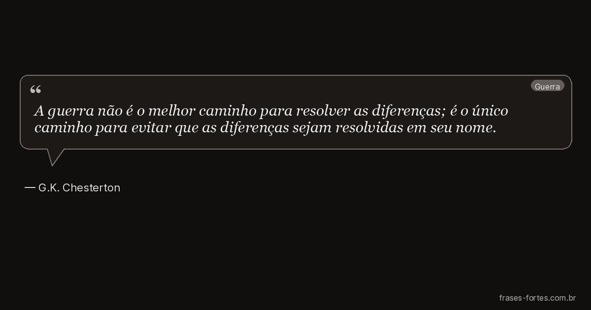 Frase de G.K. Chesterton