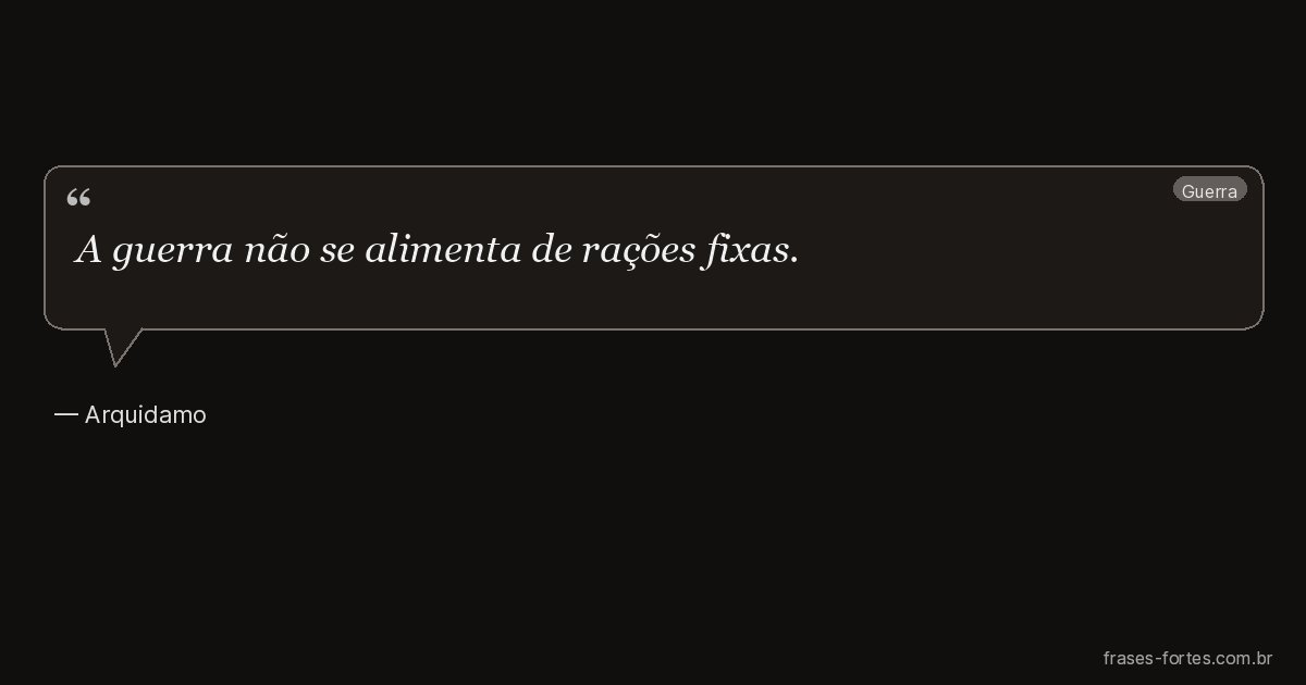 Frase de Arquidamo