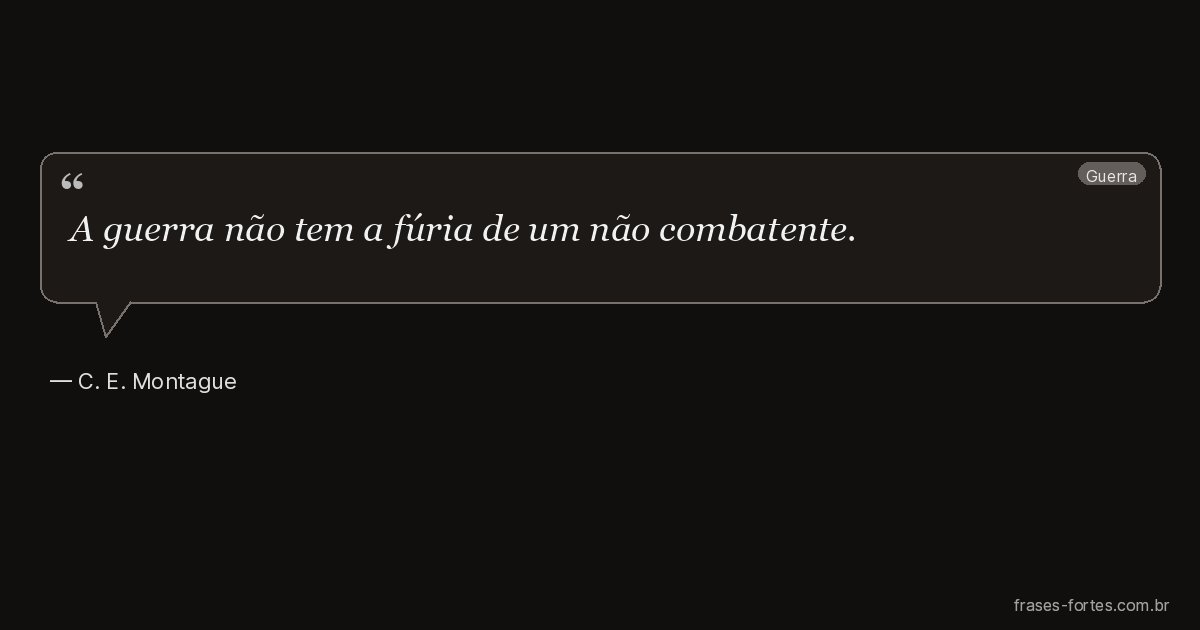 Frase de C. E. Montague