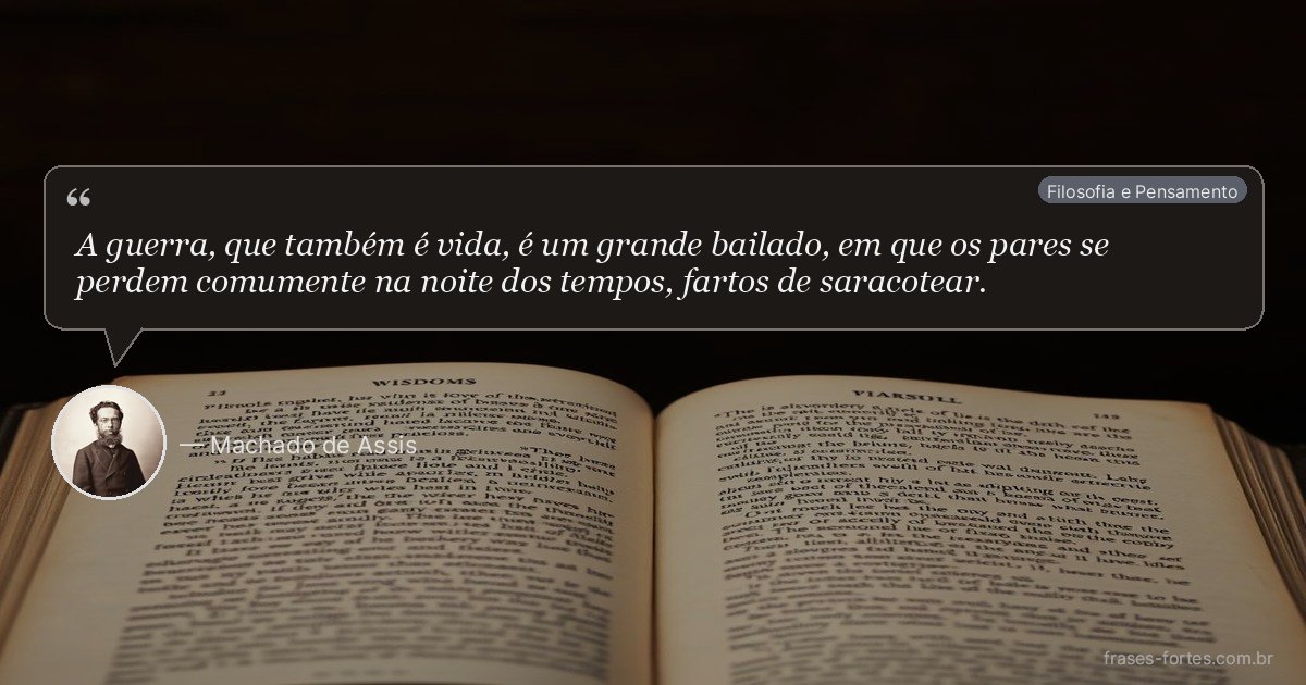 Frase de Machado de Assis