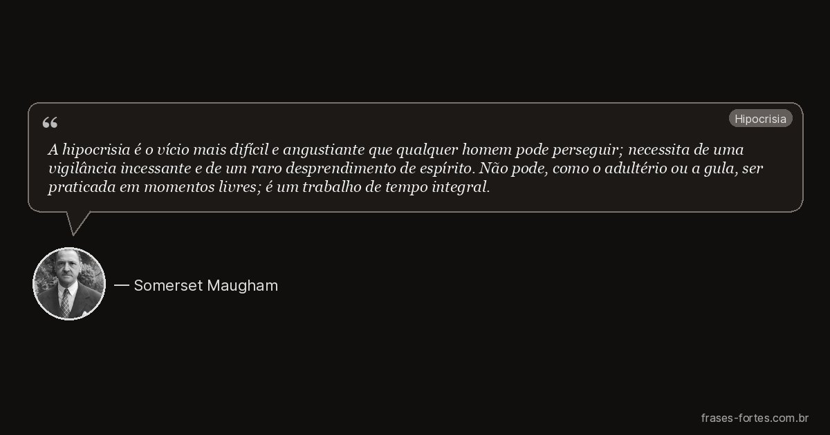 Frase de Somerset Maugham