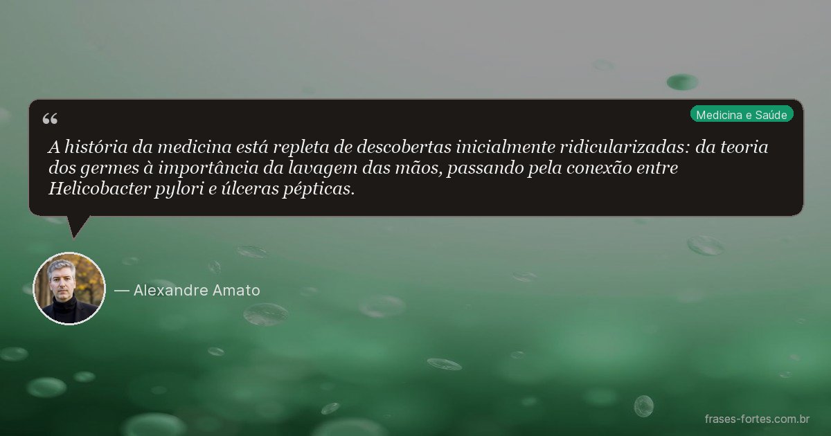 Frase de Alexandre Amato