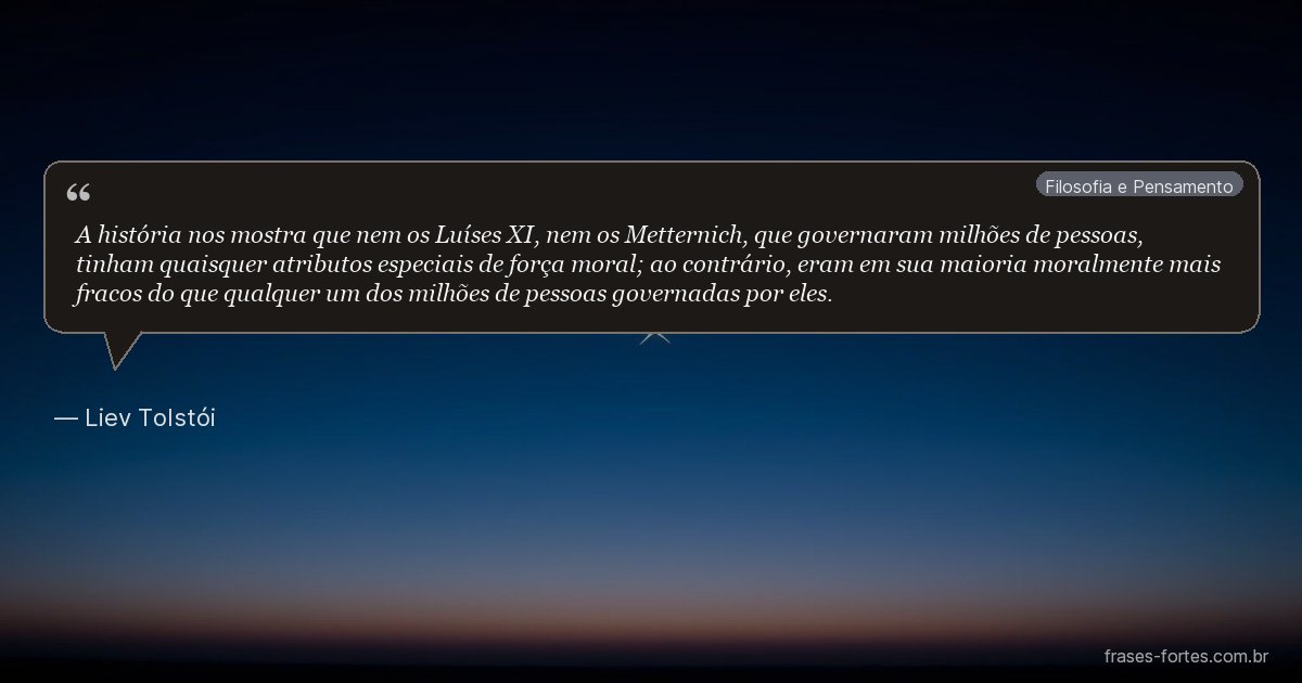 Frase de Liev Tolstói