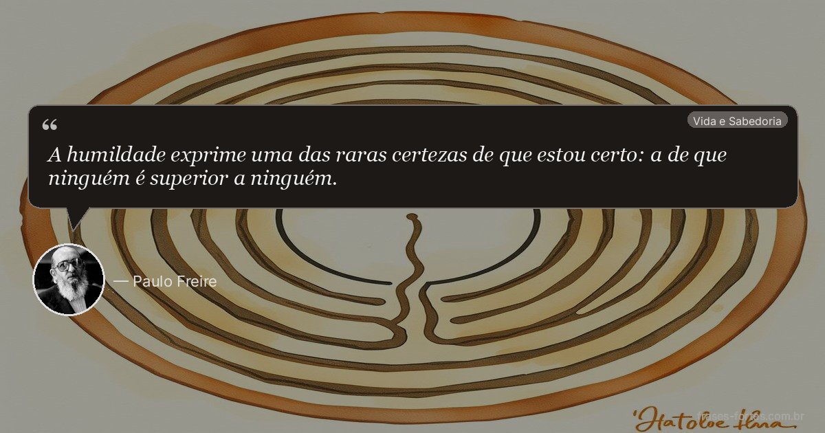 Frase de Paulo Freire