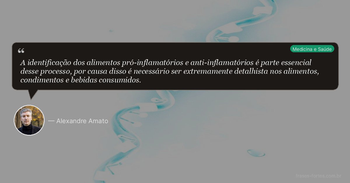 Frase de Alexandre Amato