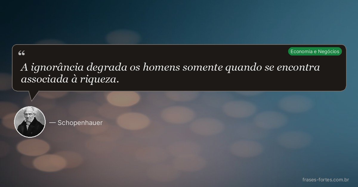 Frase de Schopenhauer