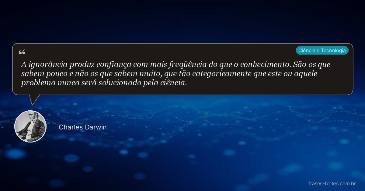 Frase de Charles Darwin
