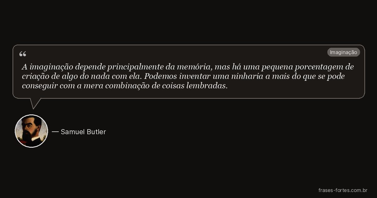 Frase de Samuel Butler