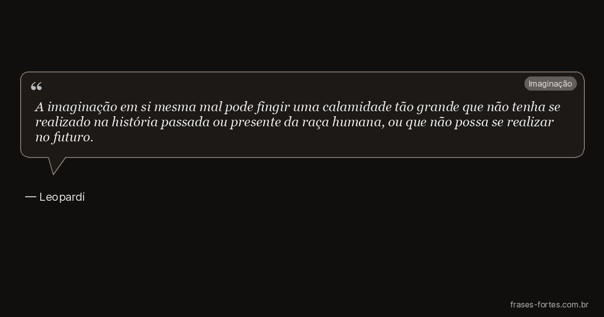 Frase de Leopardi