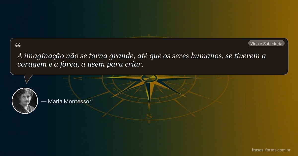 Frase de Maria Montessori