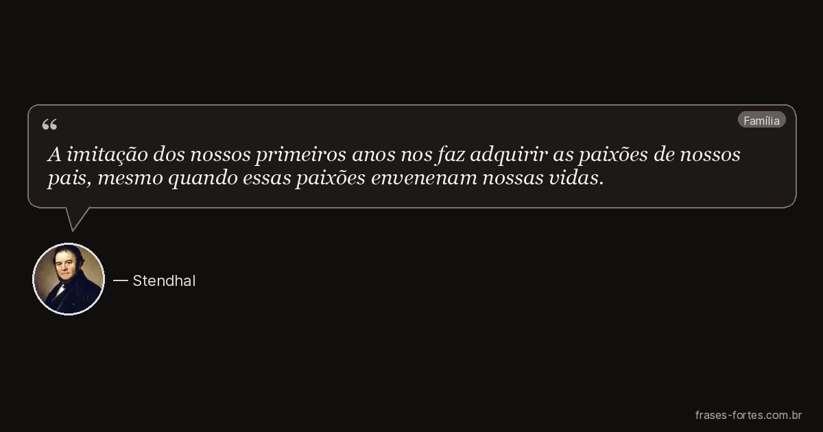 Frase de Stendhal