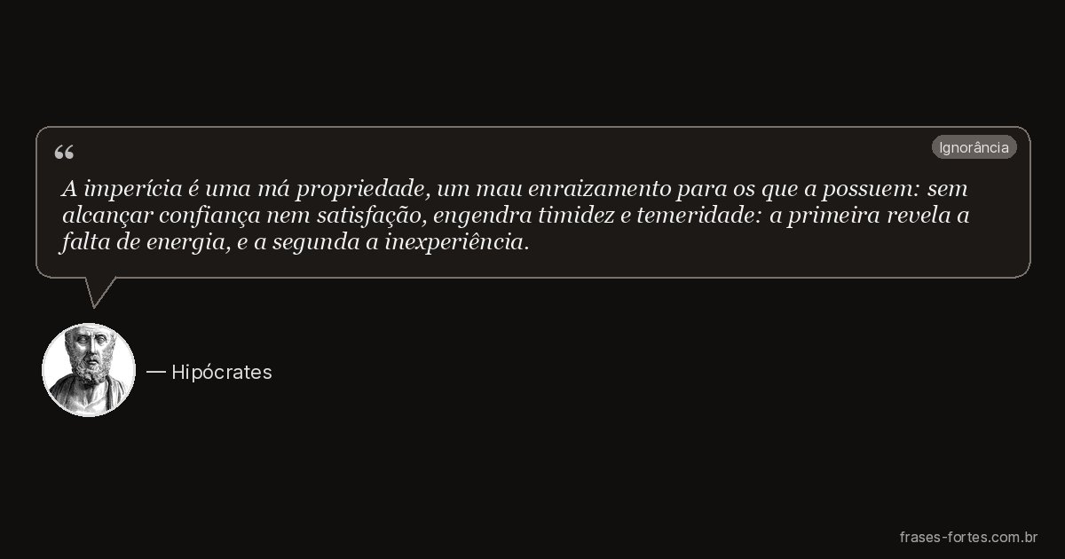 Frase de Hipócrates