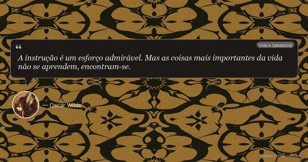 Frase de Oscar Wilde