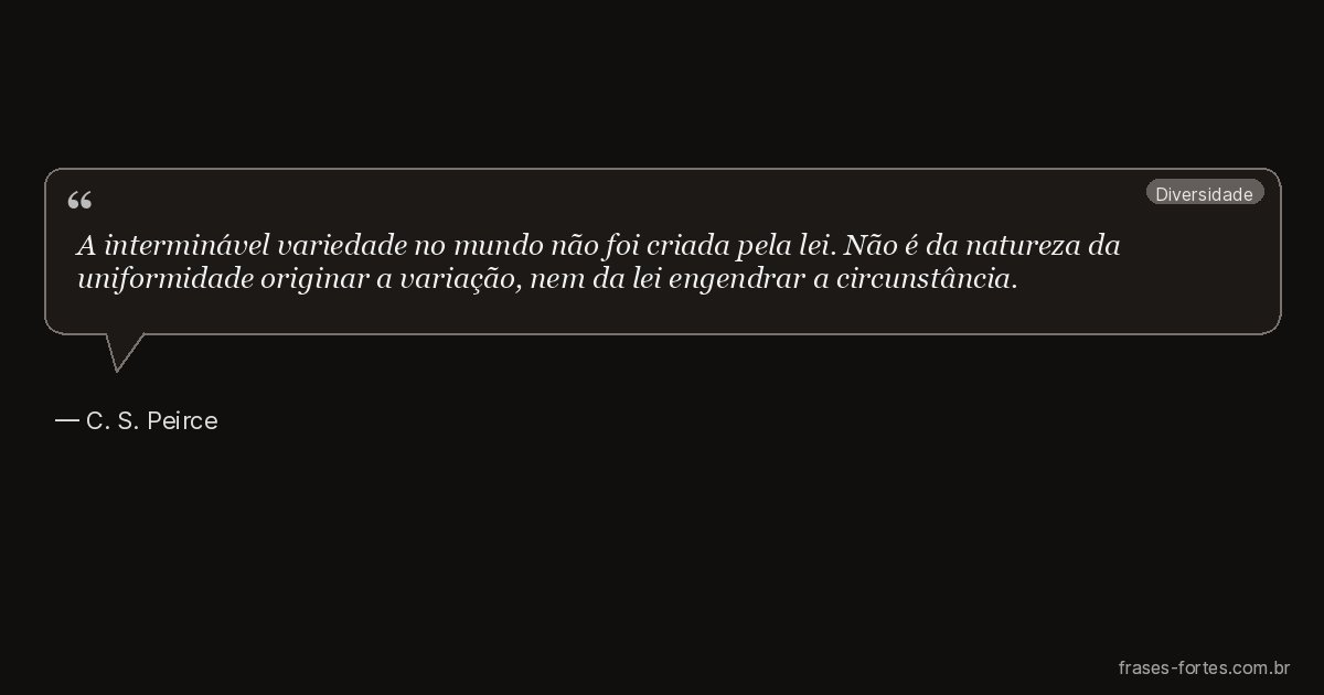 Frase de C. S. Peirce