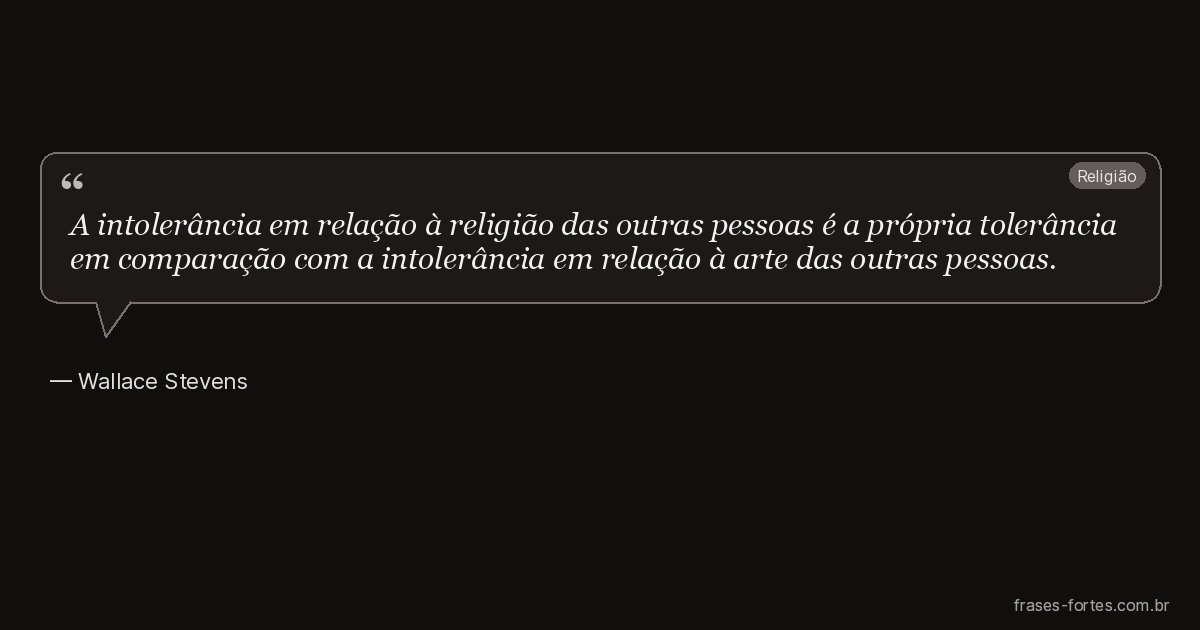 Frase de Wallace Stevens