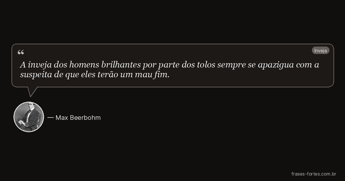Frase de Max Beerbohm