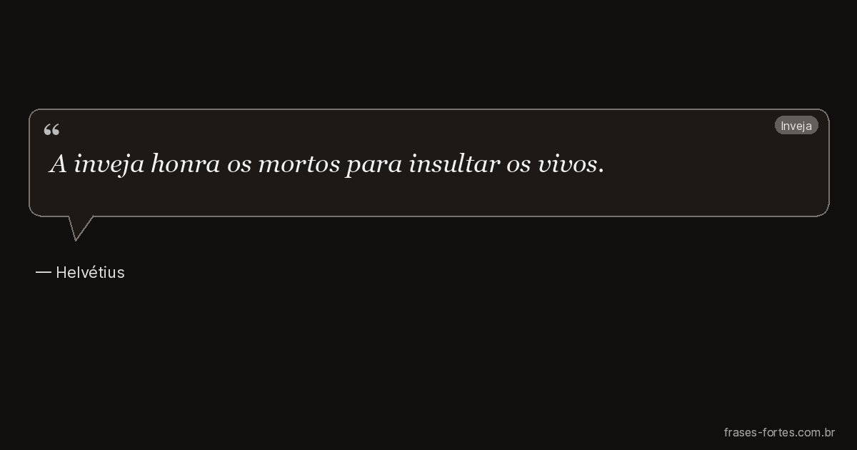Frase de Helvétius