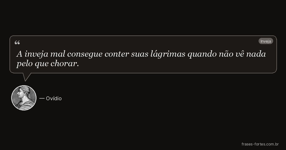 Frase de Ovídio