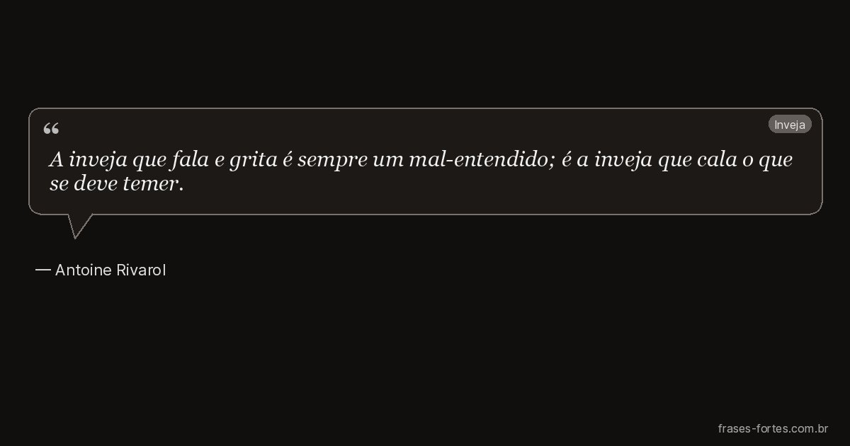 Frase de Antoine Rivarol