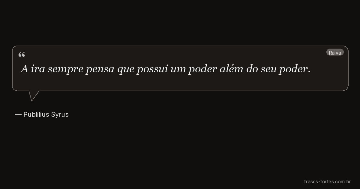 Frase de Publilius Syrus