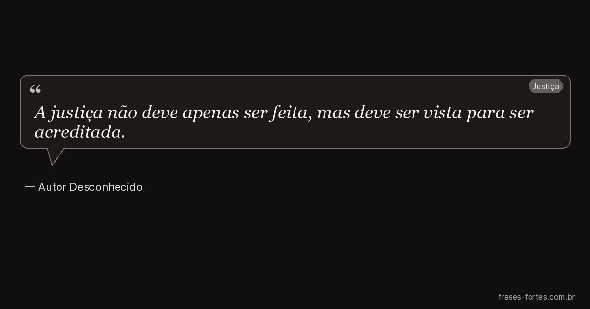 Frase de Autor Desconhecido